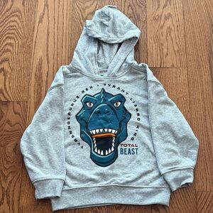 Gray Dinosaur Hoodie
